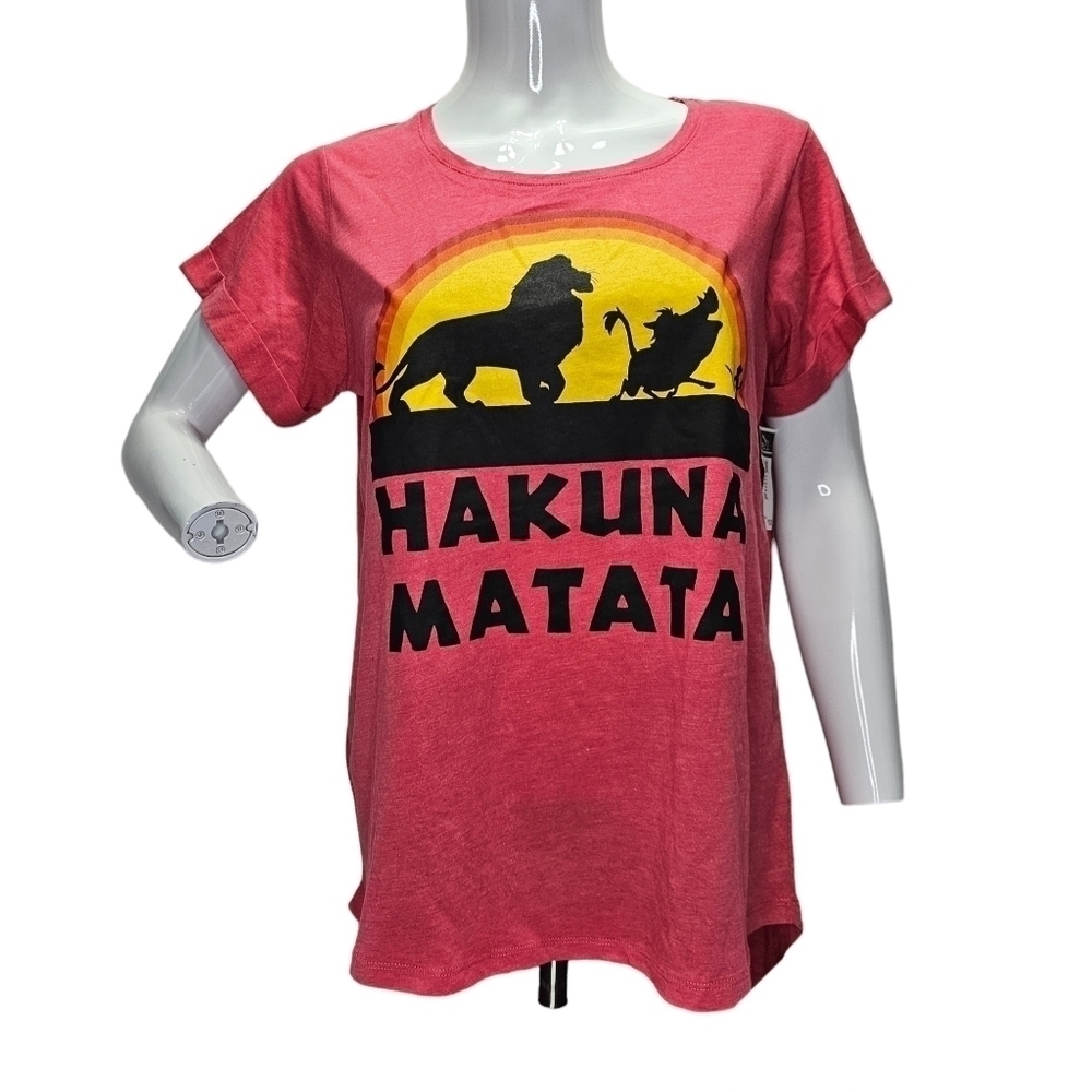 Disney Rue 21 Lion King Graphic T-shirt Heather Red Hakuna Matata